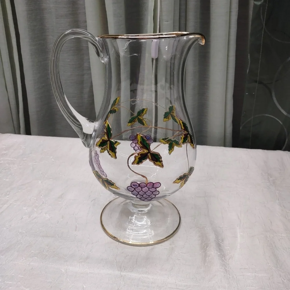 Vintage Romanian Crystal juice pitcher. - Picture 4 of 4
